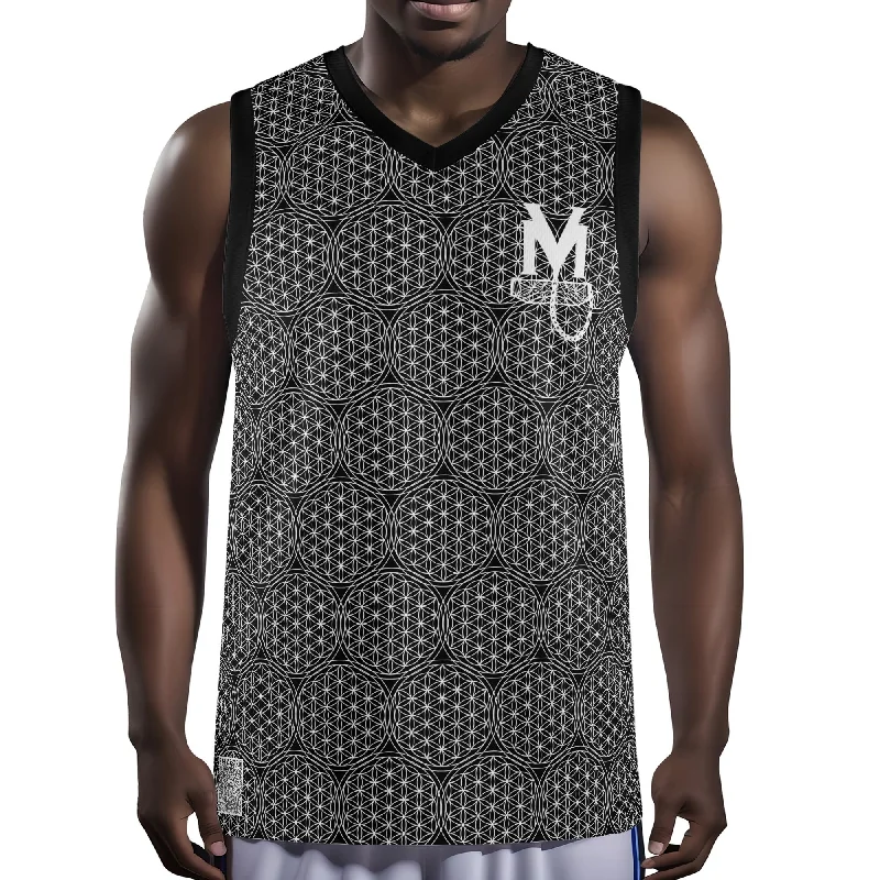 Vest Pocket Basketball Jersey (BLK) Designer Jersey Tee