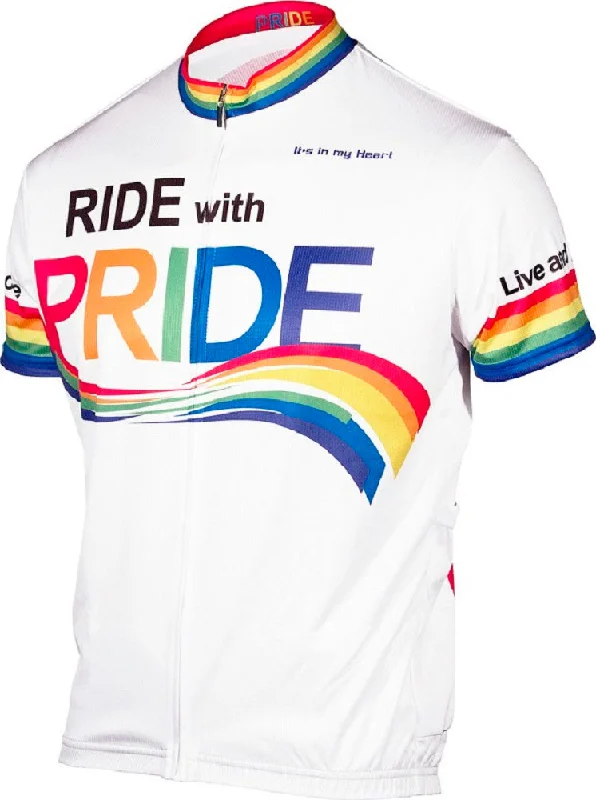 Ride With Pride Women's Cycling Jersey (XL, 2XL) Maximalist Jersey Tee