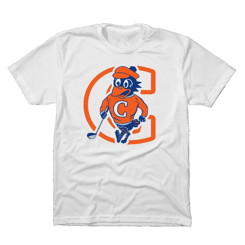 Chirps Big C Sweater Golf T-Shirt Handmade Hand-knitted Hand-woven