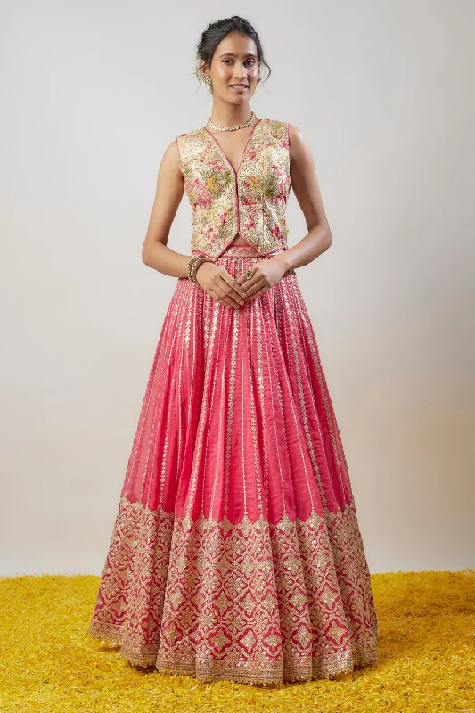 Nitya Skirt Set silk skirt smooth
