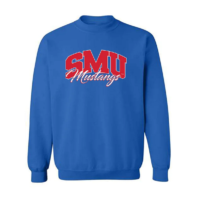 SMU - NCAA Women's Rowing : Avery Bethel - Crewneck Sweatshirt Hoodie with Slim Fit Tailored Modern