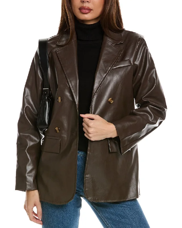 Seraphina Double-Breasted Jacket Belted Jacket Elasticated Jacket Padded Jacket