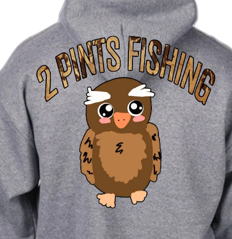 Wise Owl Winter Hoodie - Warm Heavy Weight 8 Oz Cotton Blend Pullover - Fleece Lined Hoodie with Magnetic Closure Innovative Modern