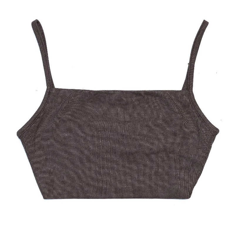 Joah Brown Square Neck Tank Bra 'Mauve' crossback tank top