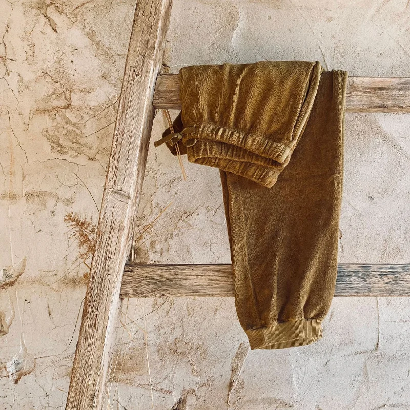Elie Jogger - Women - TJ Terry Jersey - S050 Antique Bronze Cream Jersey Tee
