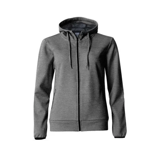 Clique Womens/Ladies Ottawa Melange Full Zip Hoodie Hoodie with Drawstring Waist Adjustable Fitted