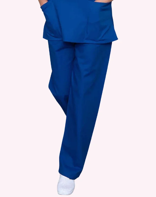 Mawson Royal Blue Unisex Drawstring Scrub Trousers (Polycotton) Chinos Cotton Straight Leg Mawson Royal Blue Unisex Drawstring Scrub Trousers (Polycotton) Chinos Cotton Straight Leg