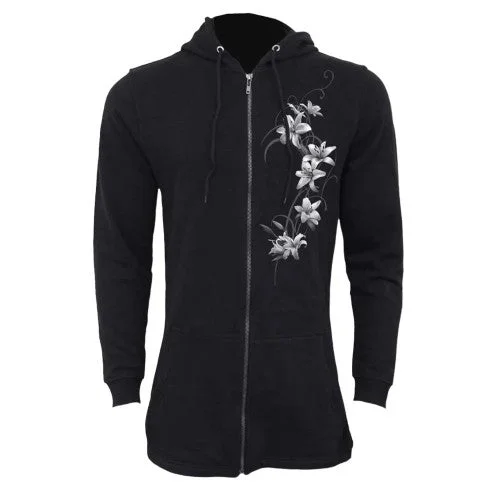 Spiral Direct Womens/Ladies Pure Of Heart Full Zip Hoodie Hoodie with Metallic Shiny Futuristic