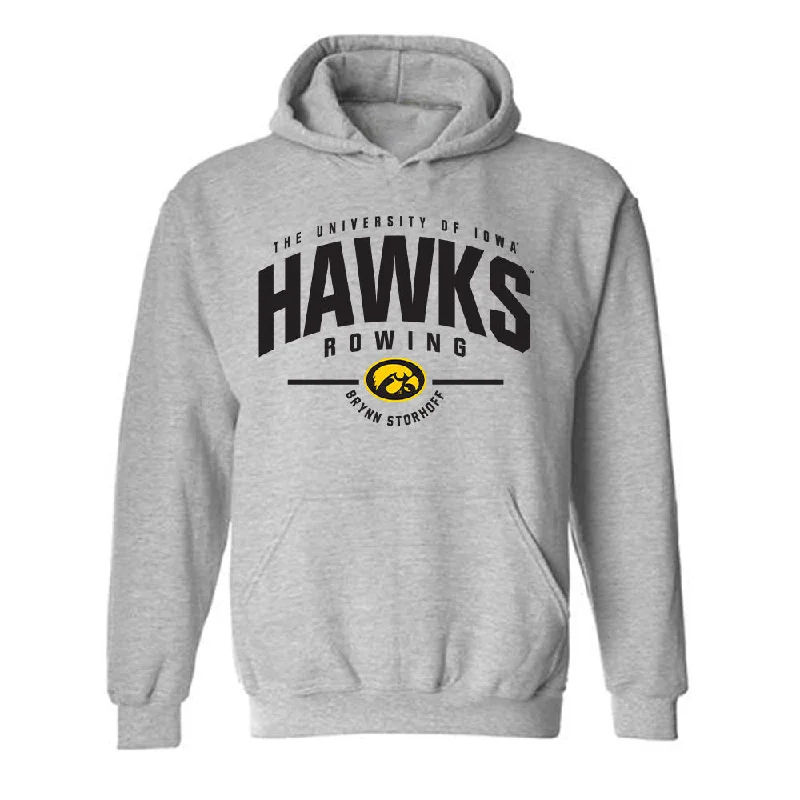 Iowa - NCAA Women's Rowing : Brynn Storhoff - Classic Fashion Hooded Sweatshirt Hoodie with Lining Warm Insulated