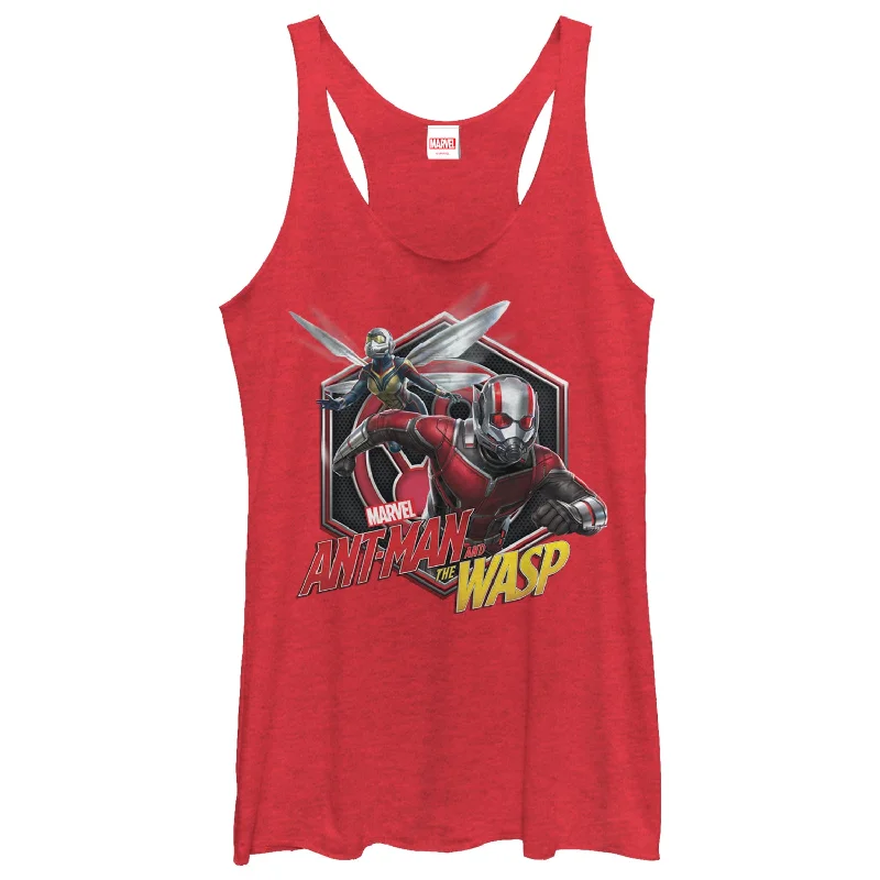 Women's Marvel Ant-Man and the Wasp Hexagon Racerback Tank Top gym tank top