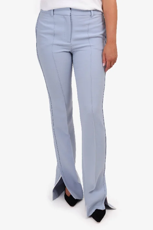 Victoria Beckham Baby Blue Wide Leg Trousers Size 4 Trousers Timeless Classic