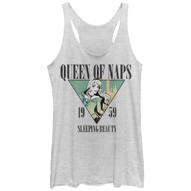 Women's Sleeping Beauty Aurora Nap Queen 1959 Racerback Tank Top workout tank top