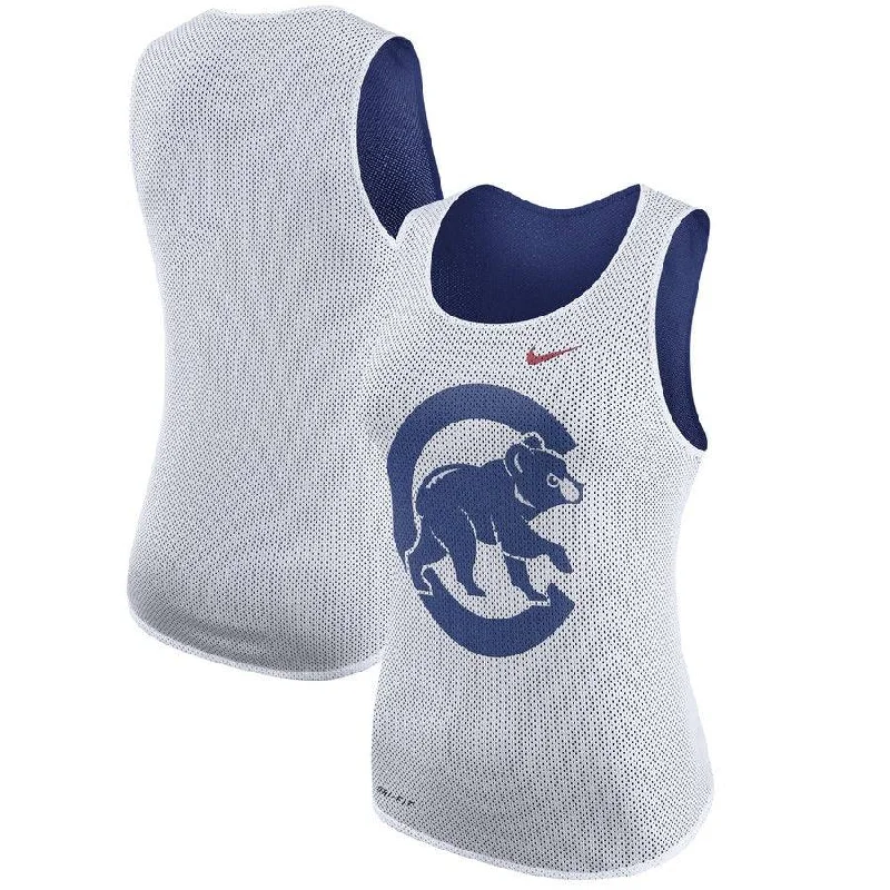 Women's Chicago Cubs Nike White Out Tank Top lavender tank top