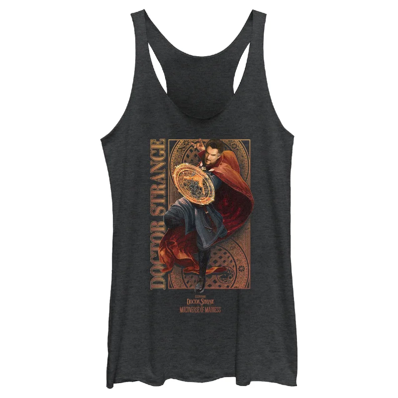 Women's Marvel Doctor Strange in the Multiverse of Madness Magic Doctor Racerback Tank Top sage tank top