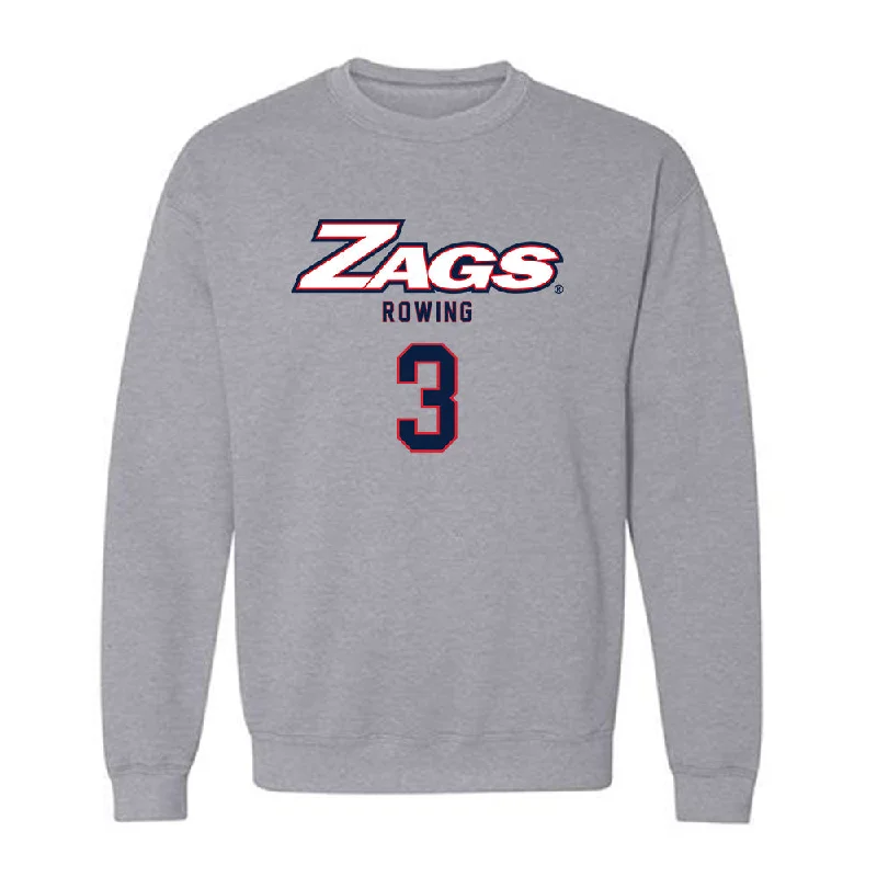 Gonzaga - NCAA Women's Rowing : Ines Marquez - Classic Shersey Crewneck Sweatshirt Hoodie with Camouflage Military Edgy