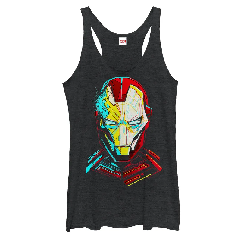 Women's Marvel Iron Man Sketch Racerback Tank Top graphic tank top