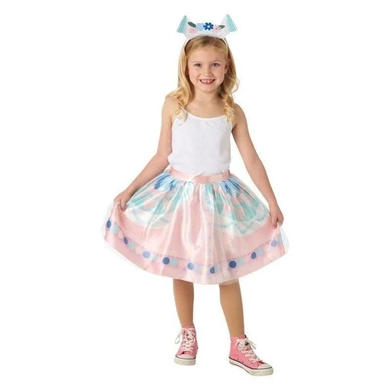 Llama Tutu Set Costume Play Dress Up Tunics Print Colorful