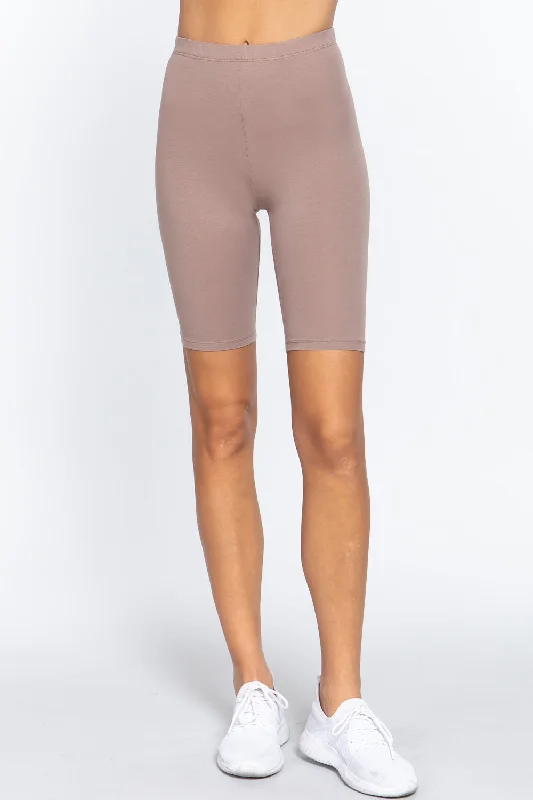 Cotton Jersey Short Leggings Asymmetrical Jersey Blouse