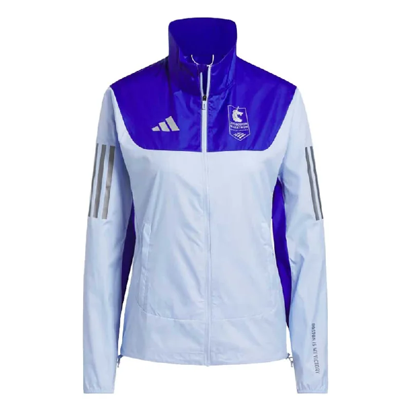 Women's Boston  Marathon 25 Celebration Jacket - Blue Dawn Chenille Jacket Brocade Jacket Lace Jacket