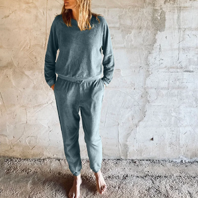Elie Jogger - Women - TJ Terry Jersey - S032 Ice Blue Modern Jersey Tee