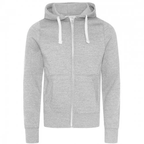 Awdis Womens/Ladies Zoodie Heather Full Zip Hoodie Hoodie with Mock Neck Collared Structured