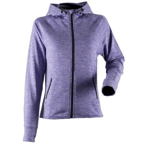 Tombo Teamsport Womens/Ladies Lightweight Running Hoodie With Reflective Tape Hoodie with Slit Hem Functional Movement