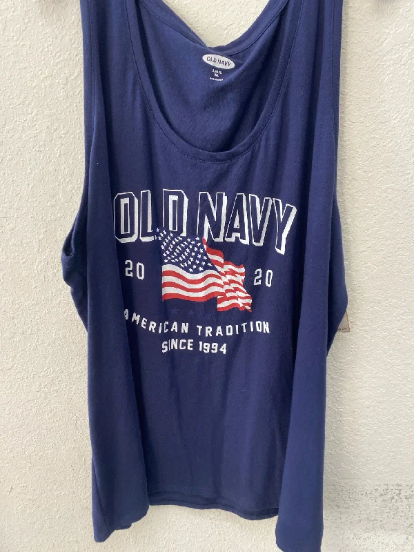 Navy Old Navy Tank Women's cold shoulder tank