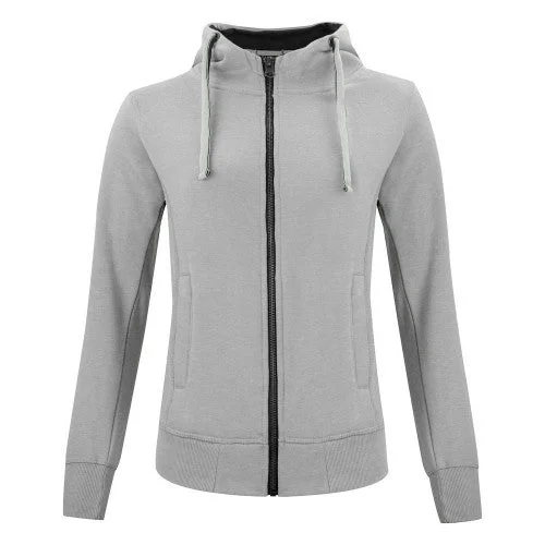 Clique Womens/Ladies Classic Melange Full Zip Hoodie Hoodie with Elastic Waist Stretchable Comfortable