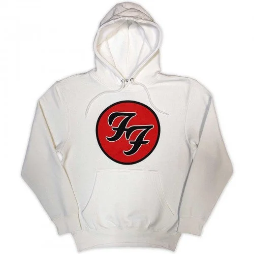 Foo Fighters Unisex Adult FF Logo Pullover Hoodie Hoodie with Logo Branding Identity