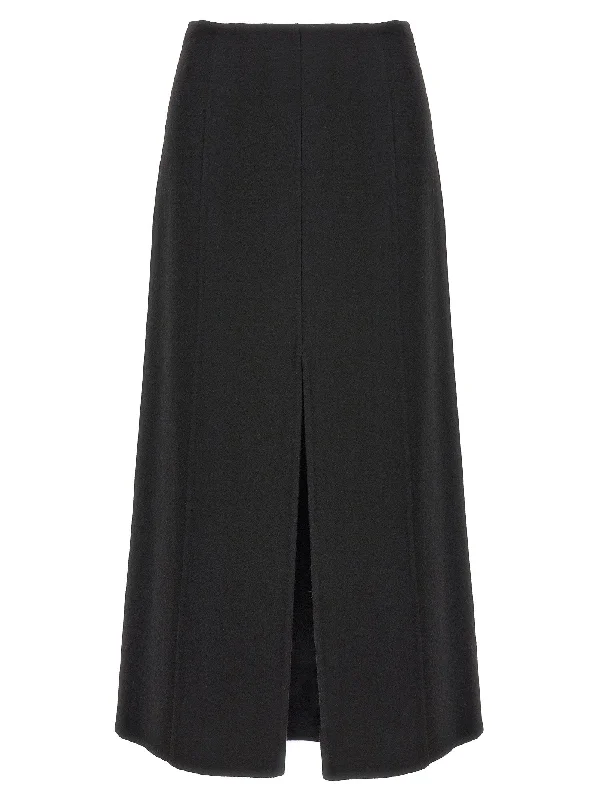 Long Cloth Skirt wool skirt sturdy