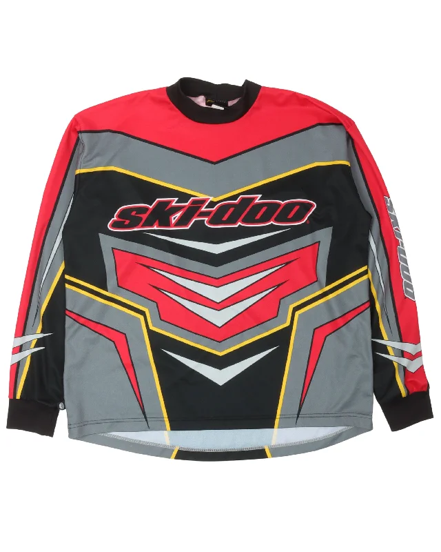 Ski Doo Ski Racing Jersey Boat Neck Jersey Shirt