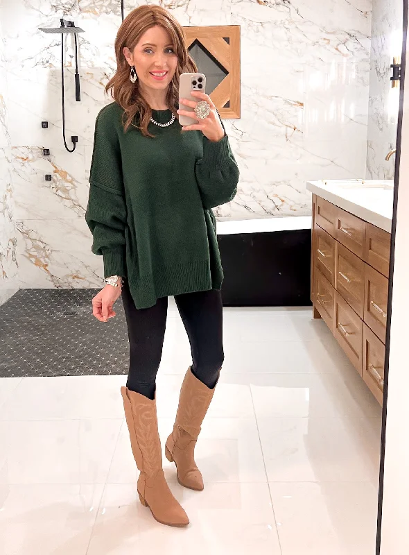 Everyday Elegance Side Slit Sweater | S-XL Velvet Chenille Corduroy