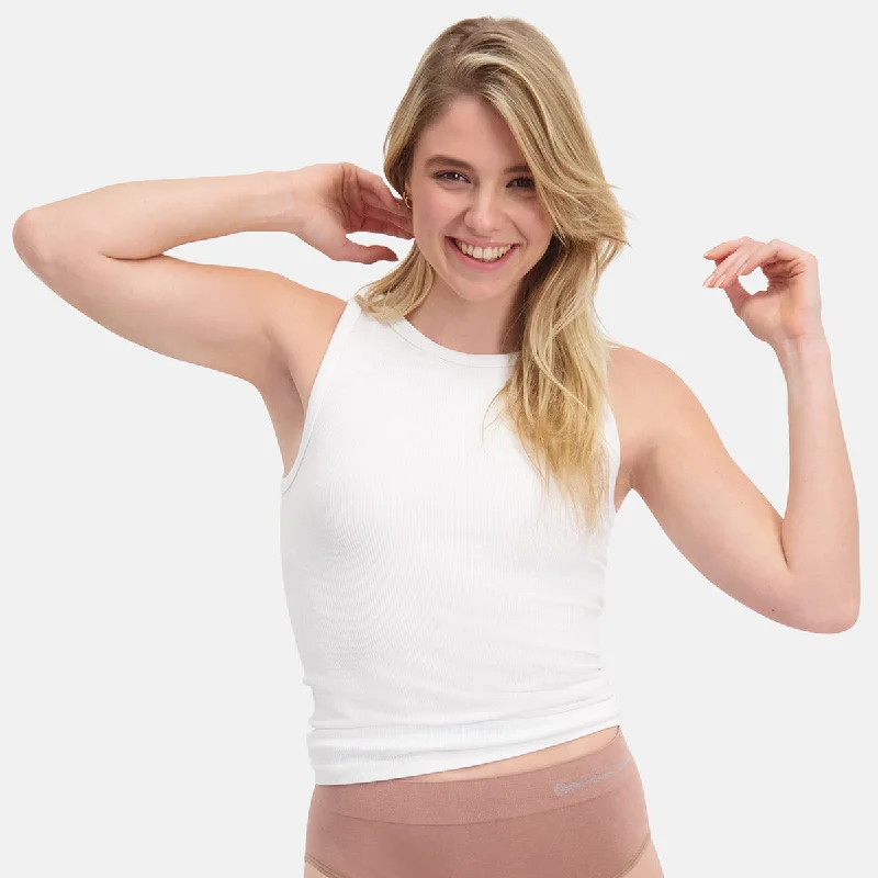 Seamless Rib Tank Tops River (2-pack) - Wit playful tank top