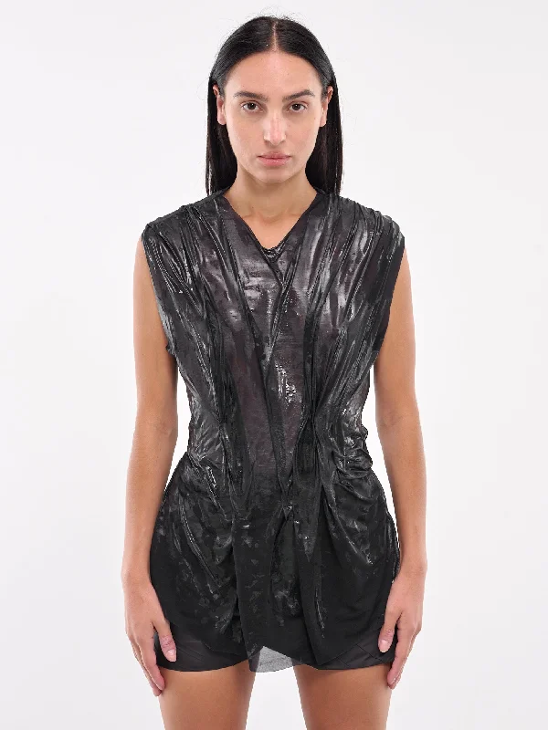 Latex Tank (EV038YR002-ONYX) bold tank top