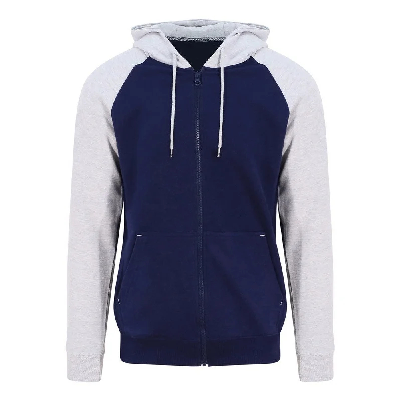 Oxford Navy-Heather Grey