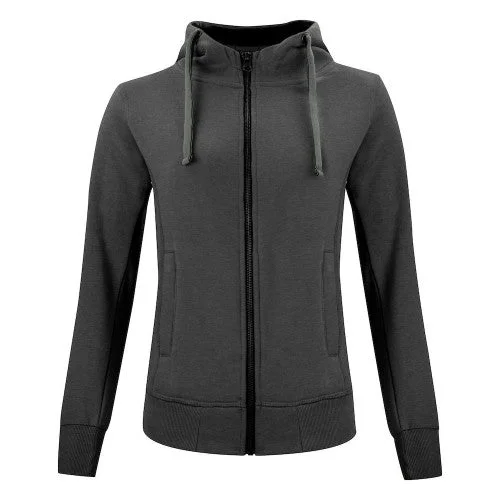 Clique Womens/Ladies Classic Melange Full Zip Hoodie Hoodie with Turtle Neck Cozy Winter