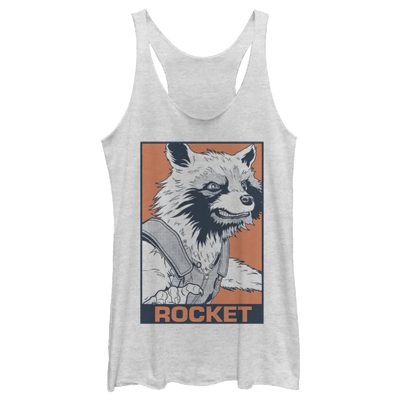 Women's Marvel Avengers: Endgame Rocket Ready Racerback Tank Top cute tank top