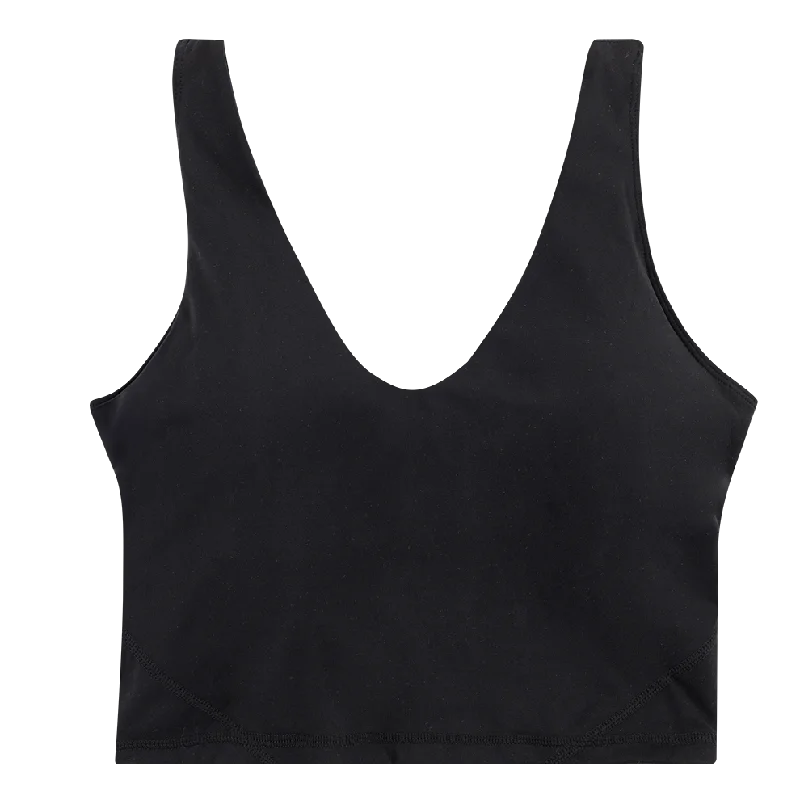 Black Fitted Active Tank strappy tank top