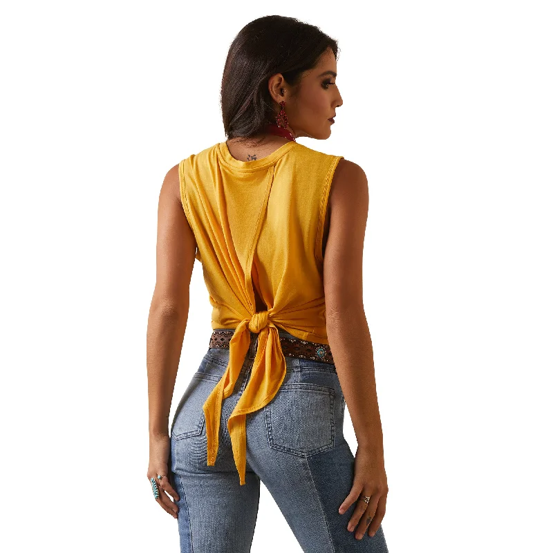 Ariat® Ladies Rodeo Chica Yolk Yellow Tank Top 10043671 cherry red tank