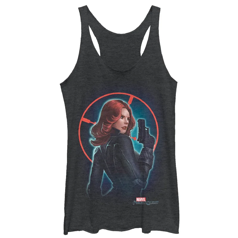 Women's Marvel Puzzle Quest Widow Racerback Tank Top layering tank top