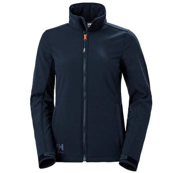 Helly Hansen Workwear - Women's Luna Softshell Jacket Zippered Jacket Buttoned Jacket Snapped Jacket