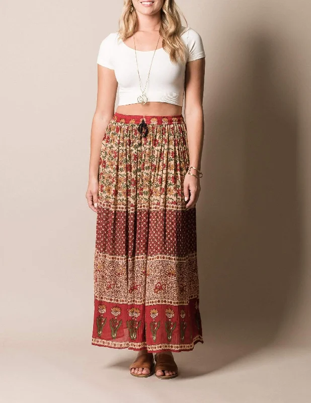 Free To Be Maxi Skirt elastic waist skirt