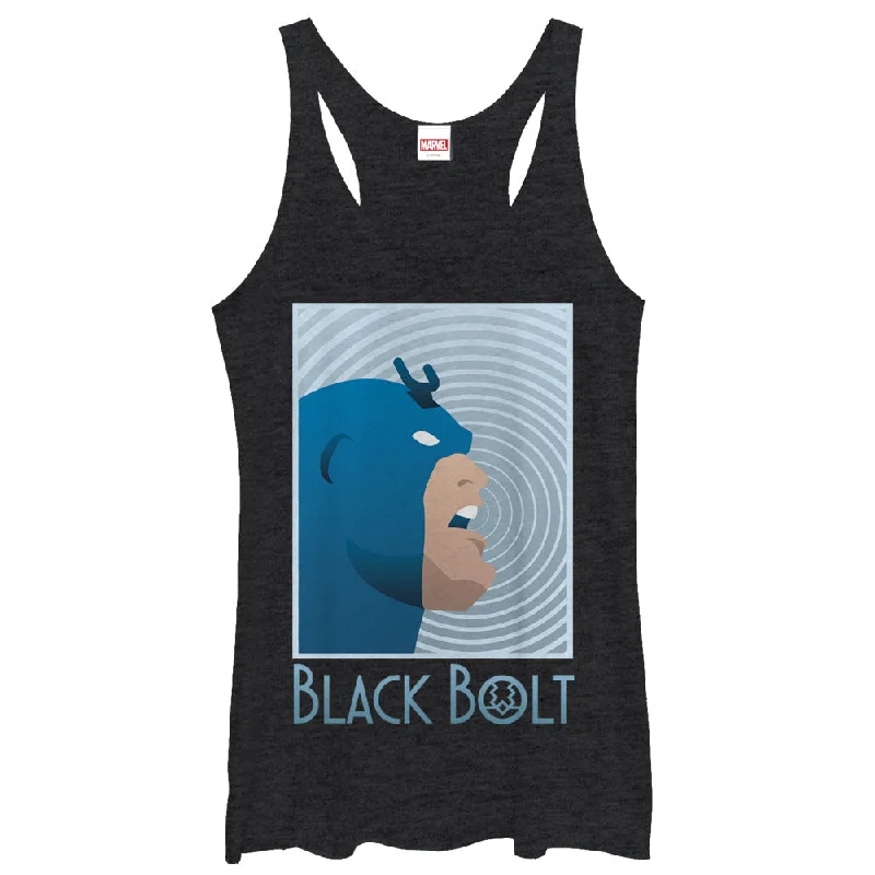 Women's Marvel Inhumans Bolt Voice Racerback Tank Top black tank top
