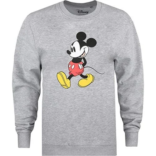 Disney Womens/Ladies Strides Mickey Mouse Washed Sweatshirt Hoodie with Oversized Fit Loose Comfortable