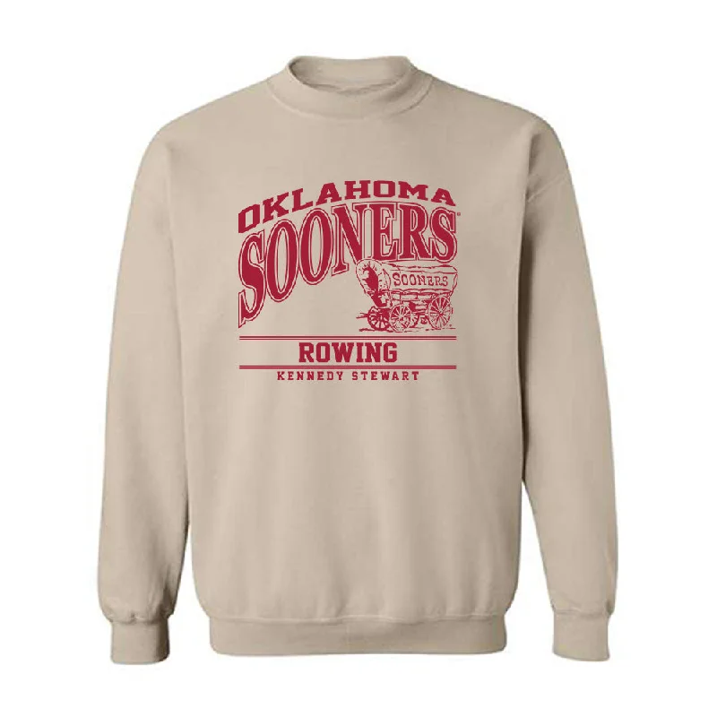 Oklahoma - NCAA Women's Rowing : Kennedy Stewart - Classic Fashion Shersey Crewneck Sweatshirt Hoodie with V-Neck Classic Versatile