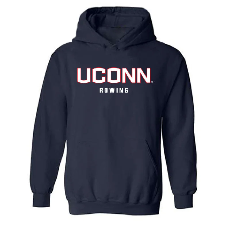 UConn - NCAA Women's Rowing : Megan Donaghy - Classic Shersey Hooded Sweatshirt Hoodie with Full-Zip Functional Layering