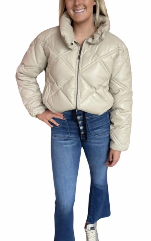 Phil Jacket In Ecru Bomber Jacket Anorak Windbreaker