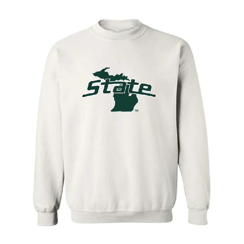 Michigan State - NCAA Women's Rowing : Taylor Peterson - Crewneck Sweatshirt Hoodie with Hem Elastic Stretchable Comfortable