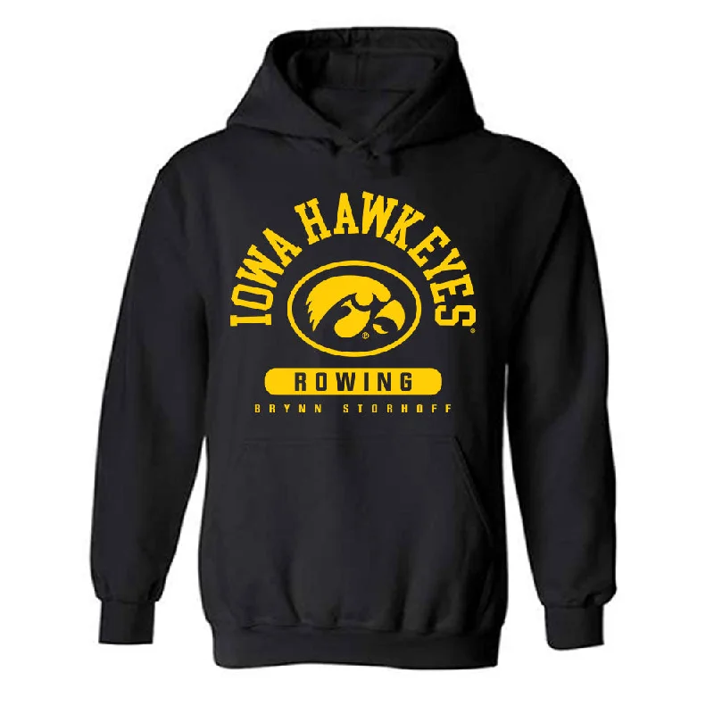 Iowa - NCAA Women's Rowing : Brynn Storhoff - Classic Fashion Hooded Sweatshirt Hoodie with Thumb Holes Functional Cozy