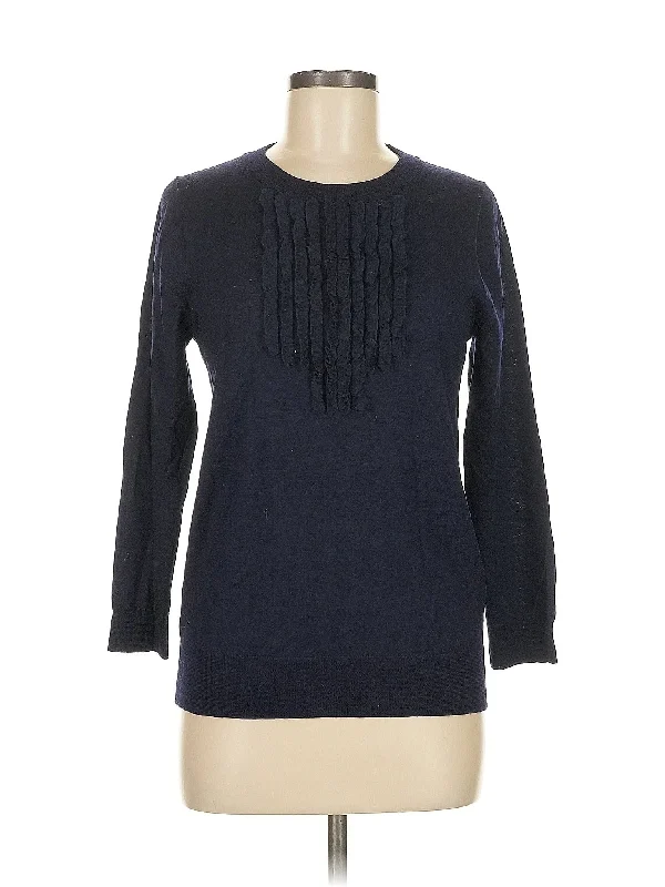 Wool Sweater Welt Pockets Slit Pockets Flap Pockets